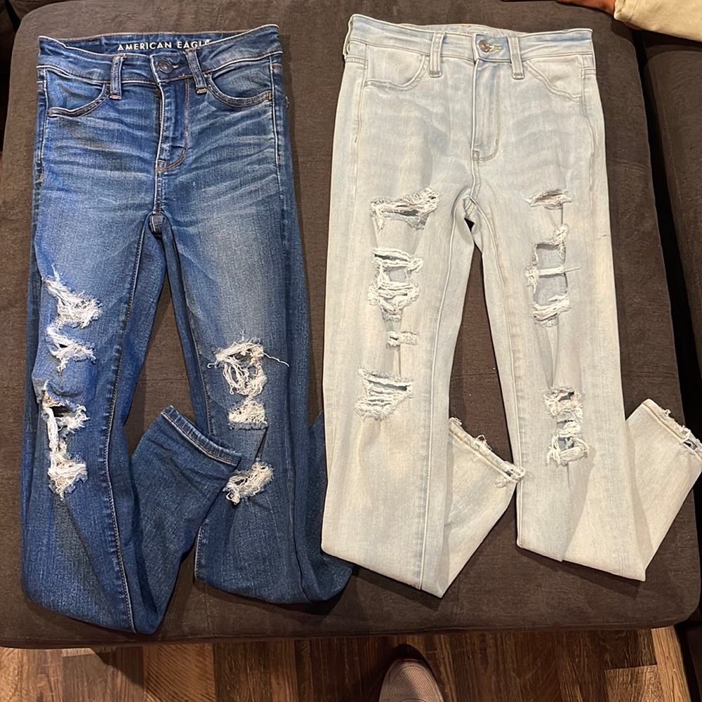 BUNDLE - (2) American Eagle next level stretch high rise jeggings
